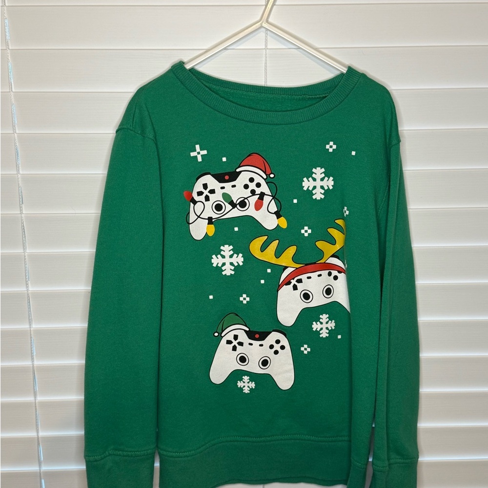 Well Worn Festive Green Gaming Sweatshirt